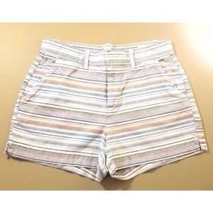 J. Crew Colorful 3" Striped Shorts